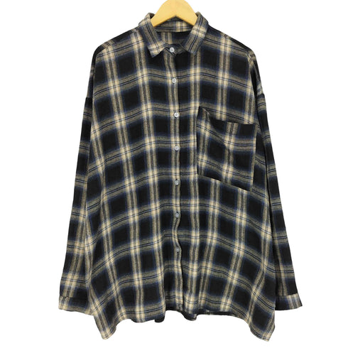 オンブレチェック L/S シャツ メンズ