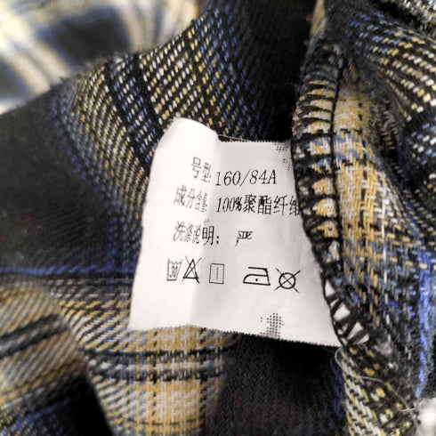 オンブレチェック L/S シャツ メンズ