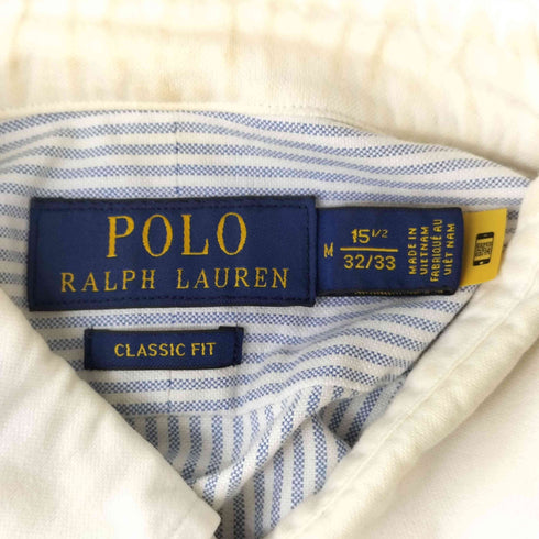ポロラルフローレン POLO RALPH LAUREN CLASSIC FIT ラウンドカラー クレリックシャツ メンズ import:M