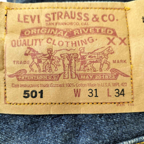 リーバイス Levis 90s USA製 501 ボタンフライ ストレート デニム メンズ W31 L34