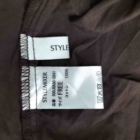 スタイルミキサー STYLEMIXER テントラインシャツ レディース FREE