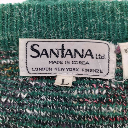 SANTANA 総柄 アクリルレーヨン カーディガン メンズ import:L
