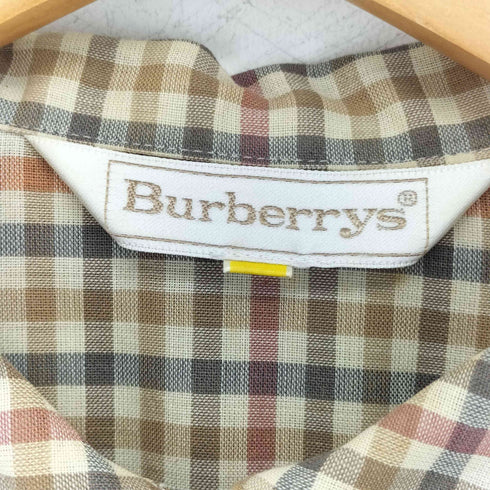 バーバリーズ BURBERRYS 90s バーバリーズ 丸襟 チェック ワンピース レディース
