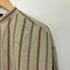 ドッカーズ DOCKERS 90s コットン リネン ラミー ストライプ ヘリンボーン バンドカラー シャツ メンズ import:XL