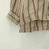 ドッカーズ DOCKERS 90s コットン リネン ラミー ストライプ ヘリンボーン バンドカラー シャツ メンズ import:XL