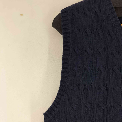 ポロバイラルフローレン Polo by RALPH LAUREN スモールポニー刺繍 ケーブル編み ベスト メンズ import:XL