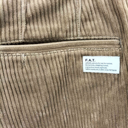 エフエーティー FAT ELK コーデュロイタックワイドパンツ メンズ SKINNY