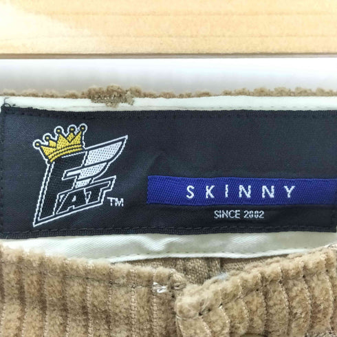 エフエーティー FAT ELK コーデュロイタックワイドパンツ メンズ SKINNY