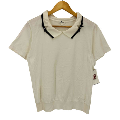 クレージュ courreges リボンデザインポロシャツ レディース 9R