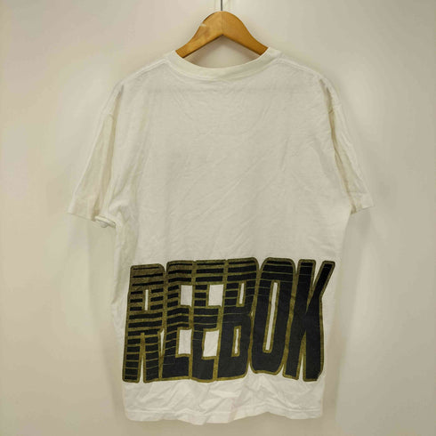 リーボック Reebok 両面プリント シングルステッチ クルーネック Tシャツ メンズ