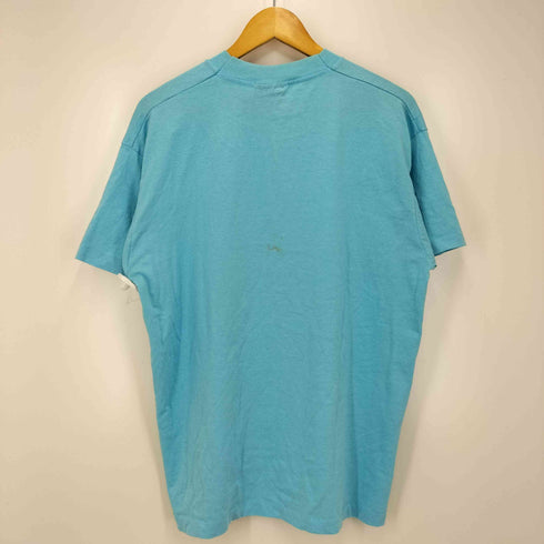 USA製 FRUIT OF THE LOOMボディ フロントプリントシングルステッチ クルーネック Tシャツ メンズ import:XL