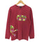 ステューシー Stussy 00S OLD メキシコ製 クロスボーン スカル アーガイル ペイント グラフィック ショーンフォント ロゴ L/S カットソー ロンT メンズ import:M