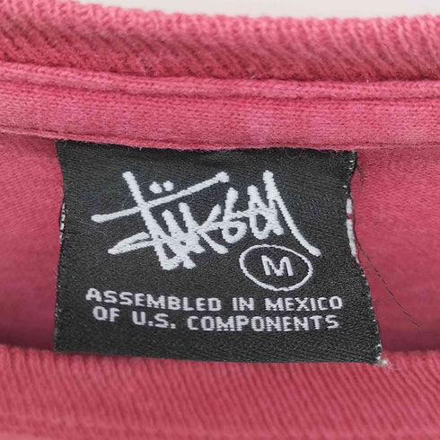 ステューシー Stussy 00S OLD メキシコ製 クロスボーン スカル アーガイル ペイント グラフィック ショーンフォント ロゴ L/S カットソー ロンT メンズ import:M