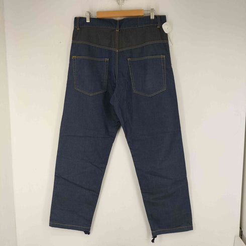 AGAINST ALL OPPRSSION masspublicsquat ワイドテーパードデニムパンツ 裾ドローコード メンズ US:34-35