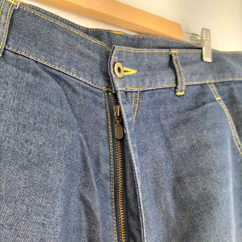 AGAINST ALL OPPRSSION masspublicsquat ワイドテーパードデニムパンツ 裾ドローコード メンズ US:34-35