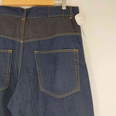 AGAINST ALL OPPRSSION masspublicsquat ワイドテーパードデニムパンツ 裾ドローコード メンズ US:34-35