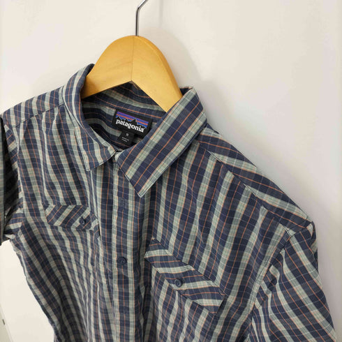 パタゴニア patagonia チェック柄 フラップポケット S/S ハイモスシャツ メンズ import:M