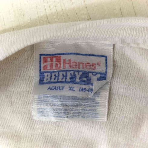 Hanes ボディ BARRIE フロントプリント クルーネック Tシャツ メンズ JPN:XL