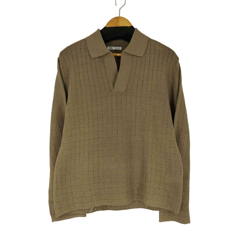 ザラ ZARA スキッパー シャツ ニットポロ メンズ import:S