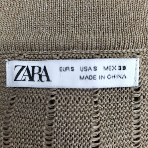 ザラ ZARA スキッパー シャツ ニットポロ メンズ import:S