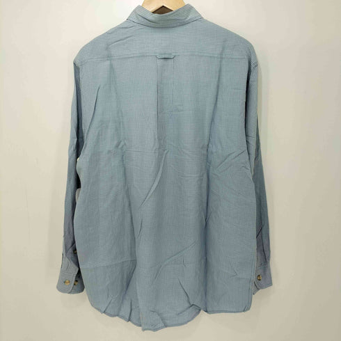 ミツミネ MITSUMINE シルク100% L/S チェック シャツ メンズ JPN:L
