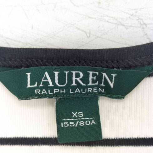 ローレンラルフローレン LAUREN RALPH LAUREN ボートネック ボーダー柄 カットソー レディース import:XS