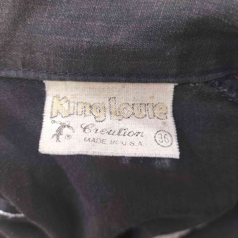 キングルイ King louie 70S MADE IN USA ボウリングシャツ レディース US:36