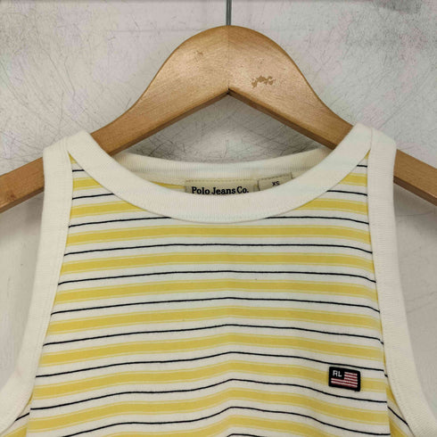 ポロジーンズ RL POLO JEANS CO. ワンポイント刺繍 ボーダー柄 タンクトップ メンズ import:XS