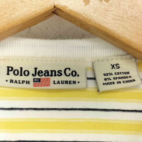 ポロジーンズ RL POLO JEANS CO. ワンポイント刺繍 ボーダー柄 タンクトップ メンズ import:XS