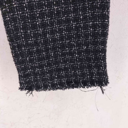 ヨウジヤマモトファム Yohji Yamamoto FEMME 01SS シルクレーヨン デザインテーパードツイードパンツ レディース JPN:2