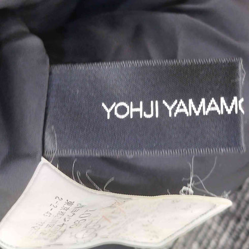 ヨウジヤマモトプリュスノアール YOHJI YAMAMOTO+NOIR ツイードデザイン ダブルブレストウールコート レディース JPN:2