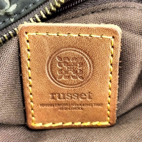 ラシット russet レザーハンドル モノグラム ワンショルダーバッグ レディース