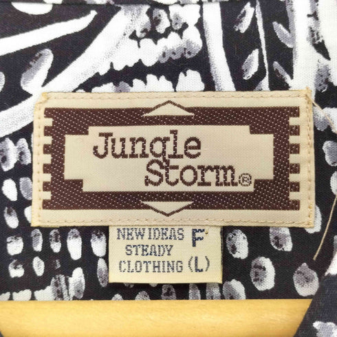 ジャングルストーム JUNGLE STORM 総柄オープンカラー S/S シャツ メンズ import:L