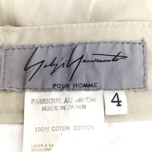 ヨウジヤマモトプールオム Yohji Yamamoto POUR HOMME 01SS マルチポケットストレートパンツ メンズ JPN:4