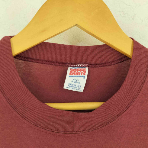 ソフェシャツ SOFFE SHIRTS USA製 袖シングル 裾ダブル カレッジチームロゴ Tシャツ レディース import:M