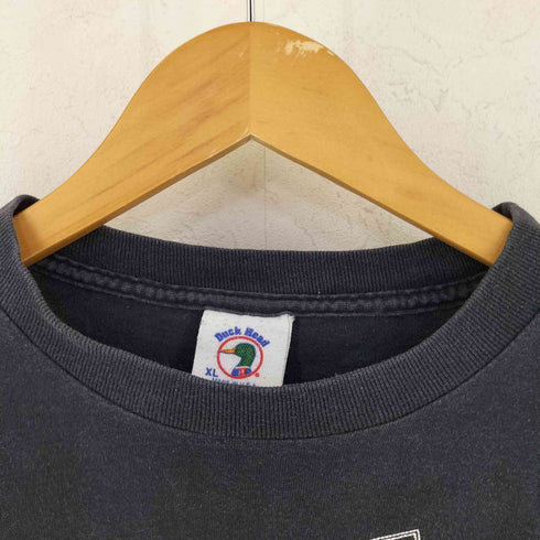 ダックヘッド Duck Head 90S 袖シングル ダックプリント 切りっぱなしTシャツ レディース import:XL