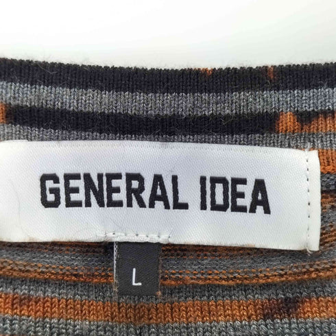 GENERAL IDEA ボーダークルーネックハーフニット レディース JPN:L