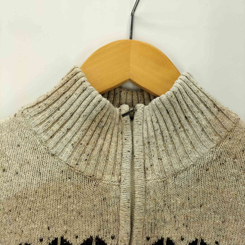 エディーバウアー Eddie Bauer 00S 07AW OLD ハーフジップ ネップ ノルディック ニット セーター メンズ import:M