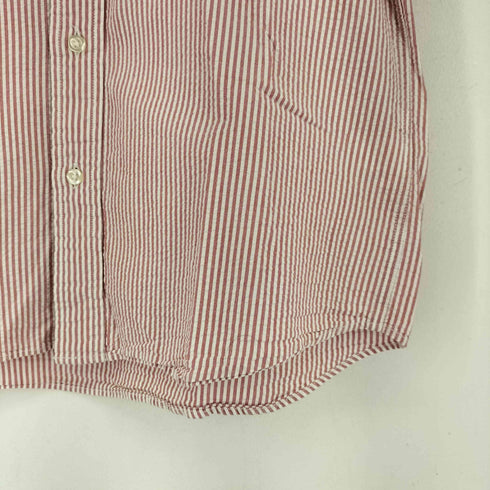ランズエンド LANDS END S/S シアサッカー B.Dシャツ メンズ JPN:M