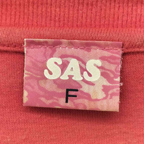 SAS フロントプリント ラグラン クルーネックTシャツ レディース FREE