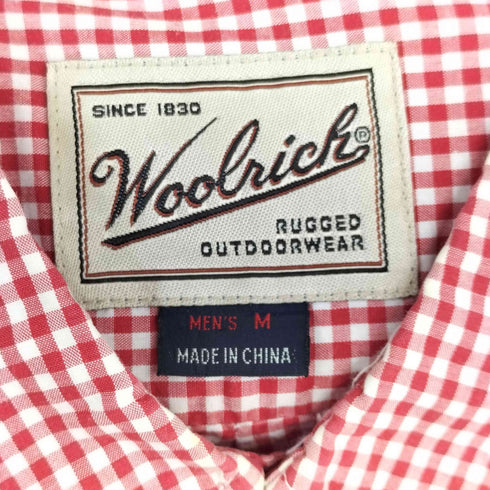 ウールリッチ WOOLRICH S/S ギンガムチェック プルオーバー B.Dシャツ メンズ JPN:M