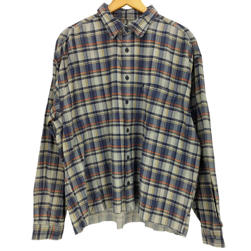 s.Oliver 細畝コーデュロイ カットオフ 長袖 シャツ メンズ import:L