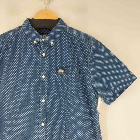 スーパードライ Superdry 極度乾燥(しなさい) ドット柄 L/S シャツ メンズ L
