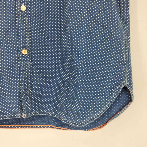 スーパードライ Superdry 極度乾燥(しなさい) ドット柄 L/S シャツ メンズ L