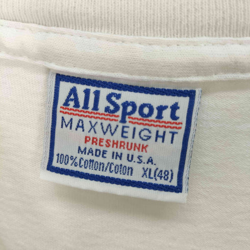 オールスポーツ ALL sport Will Bullas USA製 1997 コピーライト グラフィックプリント Tシャツ ダックテープ メンズ import:XL