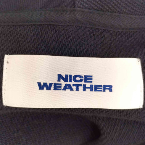 NICE WEATHER ロゴスウェット ジップパーカー メンズ JPN:M