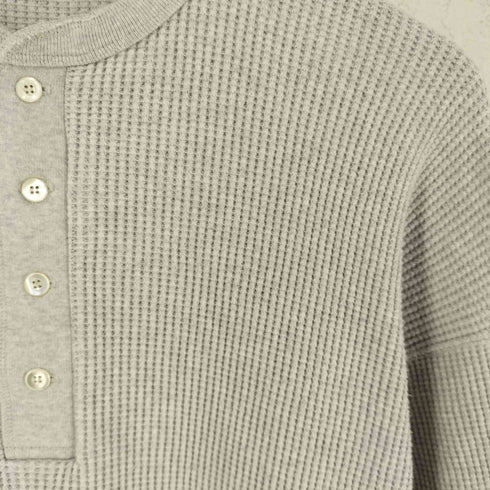エディフィスラブークル EDIFICE LA BOUCLE ヘンリーネック ワッフルロングスリーブカットソー メンズ 2