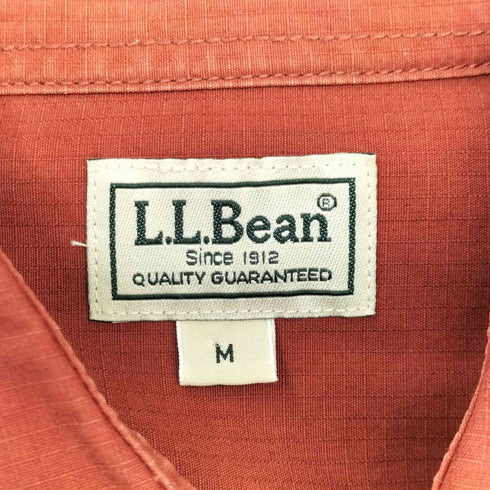 エルエルビーン L.L.Bean リップストップ 刺繍ロゴ L/S シャツ メンズ M