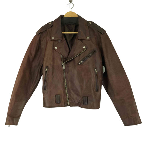 cow leather レザーダブルライダースジャケット メンズ
