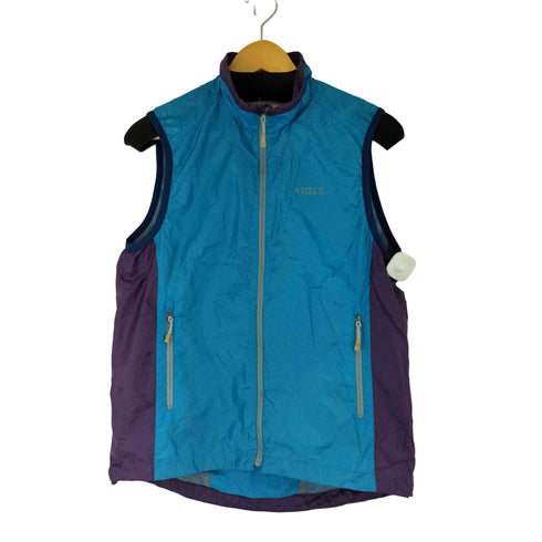 エーグル AIGLE フロントロゴ ナイロンベスト メンズ S